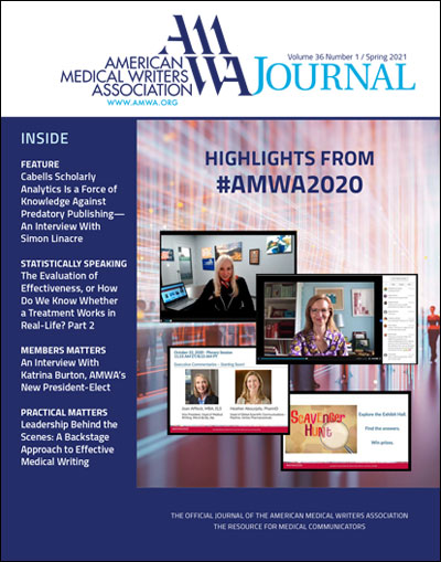 AMWA Journal Cover Image V36 N1